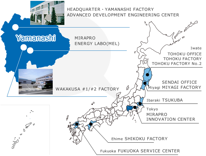 MIRAPRO Co., Ltd. CompanyInformation DomesticLocation